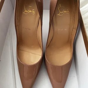 Used Christian Louboutin size 37.5 so Kate Nude